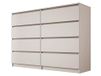 3xE living XXL commode met 8 laden, kasjmier, 139 x 102 x 39 cm