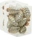 Merkloos / Sans marque Othmar Decorations 24x Dennenappel kersthangers/kerstballen dusky lime goud/groen tinten van glas - 6 cm - mat/glans - Kerstboomversiering