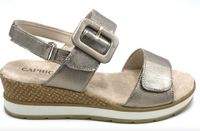 Caprice Dames Sandalen - 9-28753-42 - Bruin - Maat 39 - Sleehak
