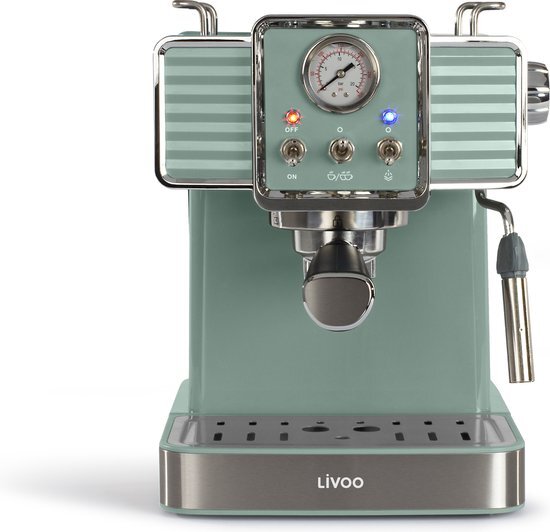 Livoo Art de Vivre - espressomachine van - DOD174 bruin zwart - zilver