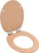 vidaXL Toiletbril met soft-close deksel, bamboe, MDF, bruin