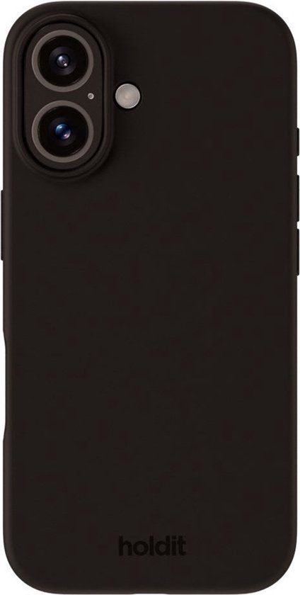 Holdit Silicone Case geschikt voor Apple iPhone 16 Plus - Zwart