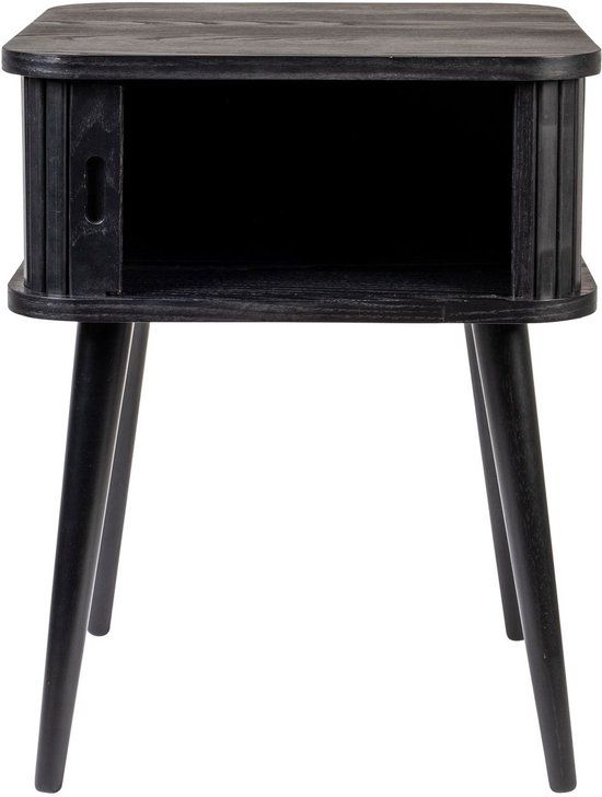 Zuiver Barbier Bijzettafel Zwart - Hout - Design