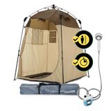 Lumaland Premium douchetent, toilettent voor binnen en buiten, mobiele kleedtent en opslagtent, tent voor dierenfotografie, ideaal voor kamperen, festivals en vissen, waterdicht en winddicht