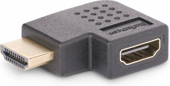 StarTech.com Haakse HDMI 2.0 Adapter - Male naar Female - 4K 60Hz - Zwart