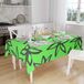 Bonamaison Tafelkleed, Anti-Mold, Sneldrogend, Waterdicht, 100% Polyester Tafellaken, Neon groene rook, 140 x 160 Cm