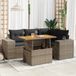 Maison Exclusive - Ensemble de meubles de jardin 5 pièces avec canapé et coussins, gris, en polyrotin