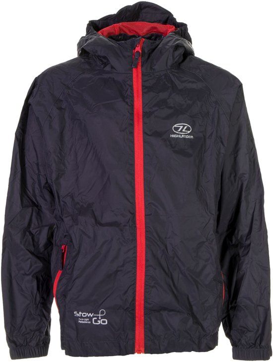 Highlander Stow & Go Kinderregenjas - Maat 122/128 - Grijs