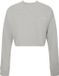 Calvin Klein Dames LOGO JERSEY LS CROP LV00QS7516 Slaap Top, Grijs (Grijs Heather), L