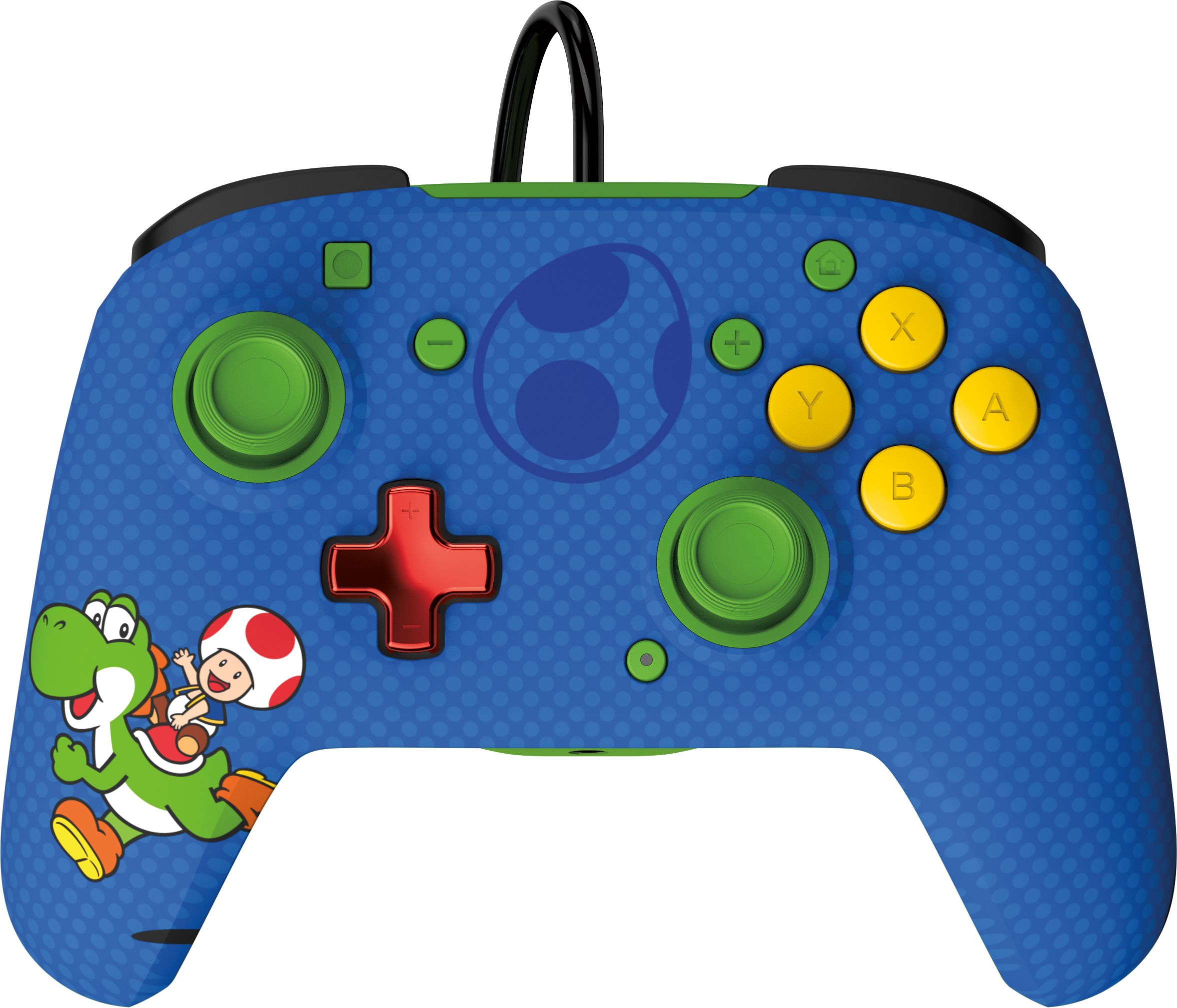 PDP Rematch Bedrade Nintendo Switch Controller - Mario + Yoshi - Blauw/Groen