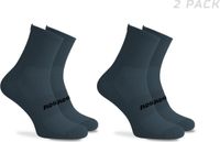 Rogelli Essential Dames en Heren 2 pack Fietssokken - Blauw