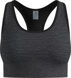 Odlo Sports bra Seamless Medium Padded Sportbeha - Black Melange - Maat S