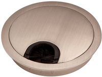 SO-TECH Kabeldoorvoer metalen Kabelopening Boorgat Ø 90 mm RVS look met stofafdichting