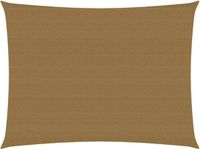 vidaXL Zonnezeil 160 g/m² 2x3 m HDPE Taupe