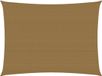 vidaXL Zonnezeil 160 g/m² 2x3 m HDPE Taupe