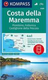 Costa KOMPASS Costa della Maremma, Piombino, Follonica, Castiglione della Pescaia 1:50 000