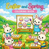 Easter and Spring Coloring Book: 40 Cozy Easter and Spring Illustrations to Color, Relax, and Rediscover the Magic of the Season
