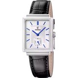 Festina F20775/2 Polshorloge Heren Zilverkleurig/Zwart Leer