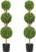 VEVOR Buxus Bol Kunstmatig 122cm hoog Tuin Deco Buxus in Bloempot Kunstmatige Buxus Bol Kunstmatige Plant gemaakt van PE, Hout, PP incl. 2 st. Decoratieve LED-lampjes en 10 st. Reserve bladeren