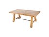 Table à manger RANCHO 165 cm – Plateau en pin recyclé laqué – Style rustique et chaleureux