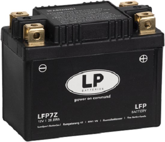 LANDPORT (LP) LFP7Z 12 VOLT 28,8 WH ﻿LITHIUM LIFEPO4 MOTOR ACCU