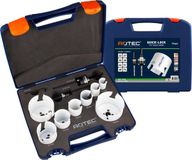Rotec 10-dlg. MP gatzagenset type '528 - Electricien' met Quick-Lock, ø22, 27, 35, 38, 44, 51, 68, 76 mm
