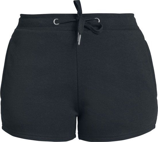 R.E.D. by EMP R.E.D. Rock-Engineered Design Zwarte Shorts met Trekkoord en Rechte Snit - Dames - S