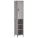 vidaXL Hoge kast, grijs Sonoma, 34,5 x 34 x 180 cm, houtvezel