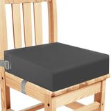 Ibenzoa® Rehausseur de siège réglable et lavable pour enfants avec harnais de sécurité, convient aux chaises de salle à manger