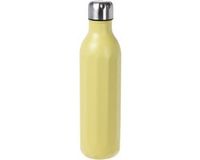 Excellent Houseware RVS thermosfles / isoleerfles voor onderweg 500 ml pastel geel