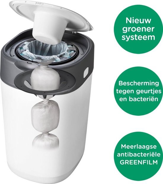 Tommee Tippee Twist & click refills x18 Deze navullingen zijn ook geschikt voor de Sangenic Tec luieremmer