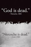 Nietzsche Close Up Poster God is Dead/God hat tot Nietzsche is Dead/Nietzsche hat dood (61 cm x 91,5 cm)
