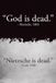 Nietzsche Close Up Poster God is Dead/God hat tot Nietzsche is Dead/Nietzsche hat dood (61 cm x 91,5 cm)