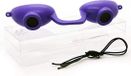 Merkloos Zonnebank bril Flex Flexibele UVoogbescherming FDA Volgzame - Individuele het Looien Bed Goggles - Eyeshields - met een Duidelijk Geval/Doos zonnebank bril