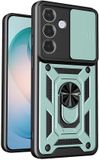 Techsuit Hoesje geschikt voor Samsung Galaxy S26 Plus - Camshield Back Cover - Groen
