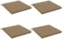 vidaXL - Zitkussens - SOEST - 4 stuks - 100% Polyester - Taupe