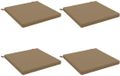 vidaXL - Zitkussens - SOEST - 4 stuks - 100% Polyester - Taupe
