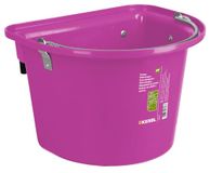 Kerbl Wedstrijdvoerbak met ophangbeugel en draagbeugel, voeremmer, roze, 39 x 32,5 x 26 cm, 12 l, 1 voerplaats, stevig kunststof