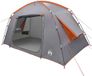 vidaXL Huisje Tent 4-persoons Grijs en Oranje Polyester