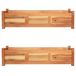 VidaXL Jardinière surélevée 2 pcs 100x30x25 cm acacia bois
