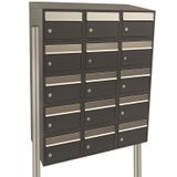Stoer! Brickset 3-Breed, 5-Hoog Met Dak Op Statief Antraciet - 40215065_3x5ds