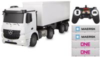 Jamara RC voertuig Auto - 408300 RC Vrachtwagen - Mercedes-Benz Arocs met Oplegger - Container Truck - 2,4GHZ RC Model Kant en Klaar - 1:26 Bestuurbare Auto