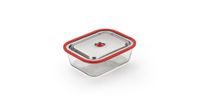 Magic vac, Vrije container voor het koken in de oven, koken, marineren en bewaren van vacuümlevensmiddelen, van borosilicaatglas, staal en siliconen, compatibel met vacuümmachines
