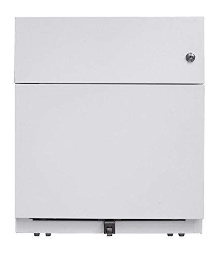 Bisley rolcontainer Note met handgreep, 1 universele lade, 1 HR-lade 56.5 x 42 x 49.5 cm 645 Lichtgrau