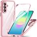 Techsuit Hoesje geschikt voor Samsung Galaxy A27 - ColorVerse 360 Case met Screenprotector - Roze