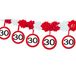 Folat Slinger 30 jaar - 3x stuks - stopborden - 4 meter - papier - 30e verjaardag - versiering