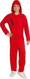Rode PTIT CLOWN - Rood overvaller pak voor tieners - 140/158 (14-16 jaar)