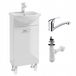 STAMAR meuble lavabo 40 cm blanc autoportant