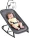 Bouncer 2-in-1 - Baby swing and bouncer - 3 positions adjustable tilt - Swing motion forward and backward - Portable, up to 10 kg, suitable for 0-6 months - Grey