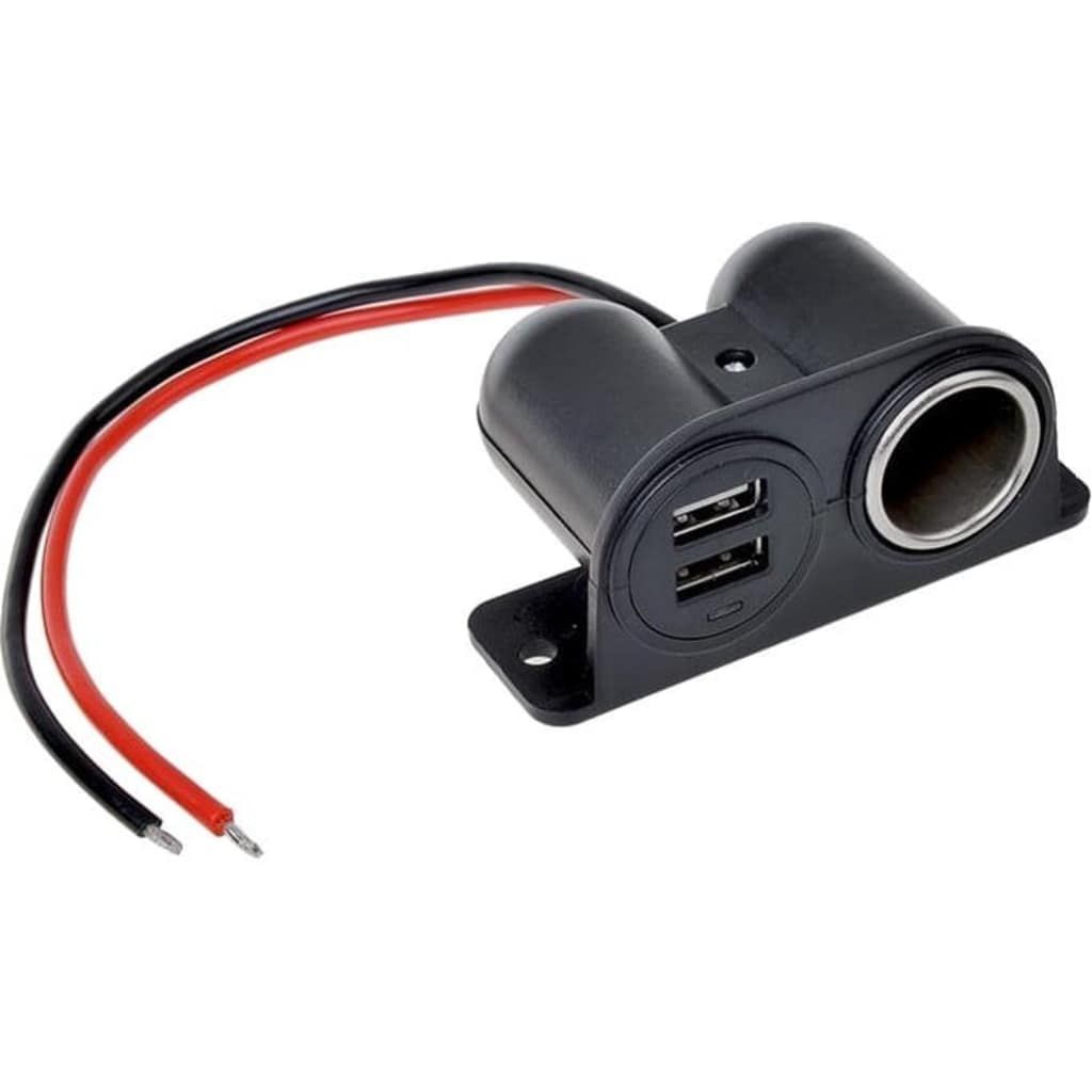 ProPlus Sigarettenaansteker/usb-opbouwdoos 12/24 Volt 2.1 A